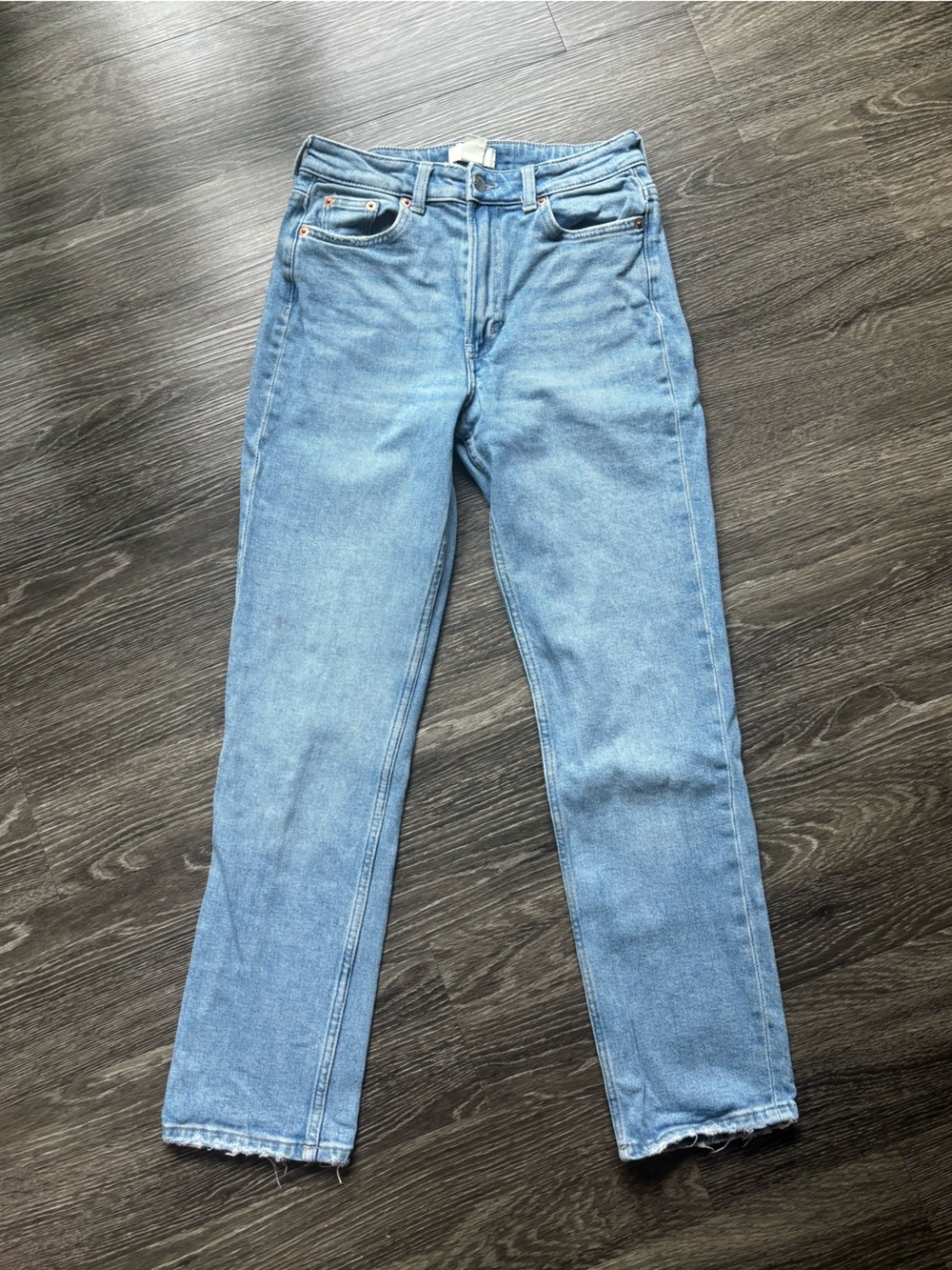 H&M Light Blue Straight-Leg Women's Jeans